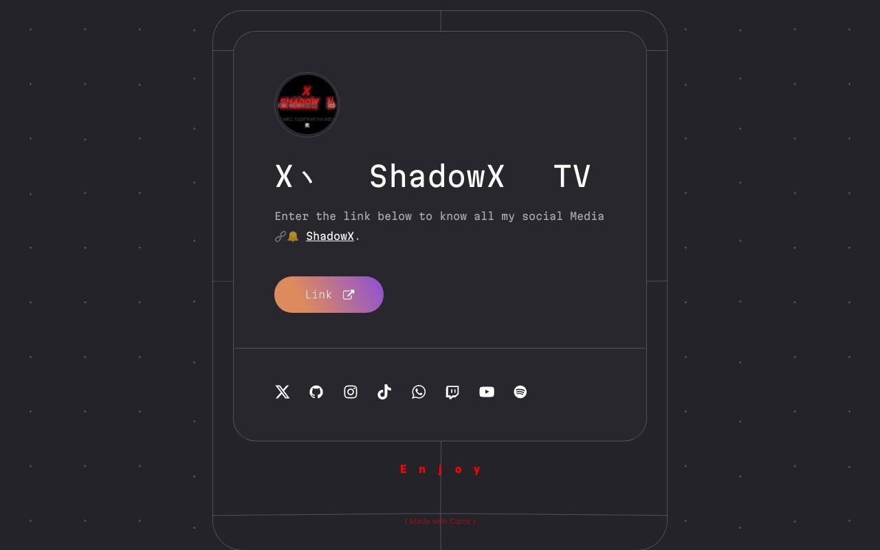 Carrd profile picture for @shadowx